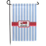 Firetruck Small Garden Flag - Single Sided w/ Name or Text