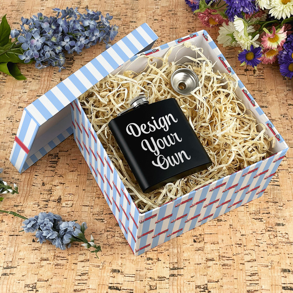 Firetruck Gift Boxes with Lid - Canvas Wrapped - X-Large - In Context