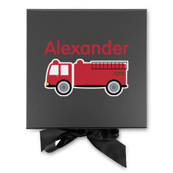 Firetruck Gift Boxes with Magnetic Lid - Black - Approval