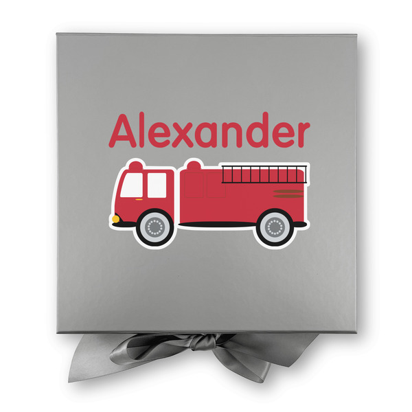 Firetruck Gift Boxes with Magnetic Lid - Silver - Approval