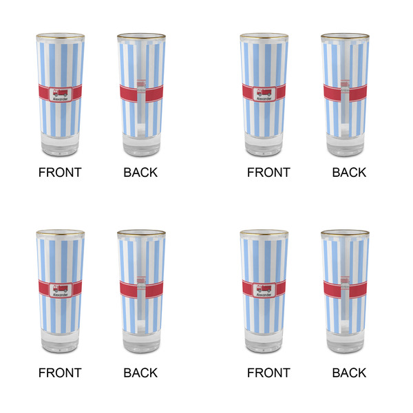 Firetruck Glass Shot Glass - 2 oz - Set of 4 - APPROVAL