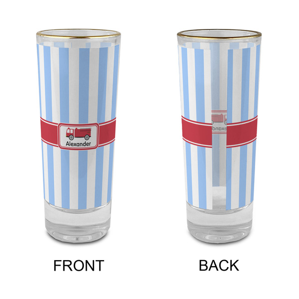 Firetruck Glass Shot Glass - 2 oz - Single - APPROVAL