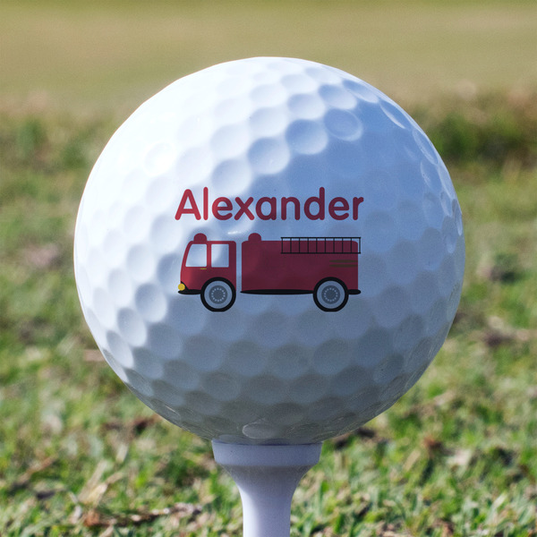 Firetruck Golf Ball - Branded - Tee