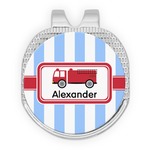 Firetruck Golf Ball Marker - Hat Clip - Silver