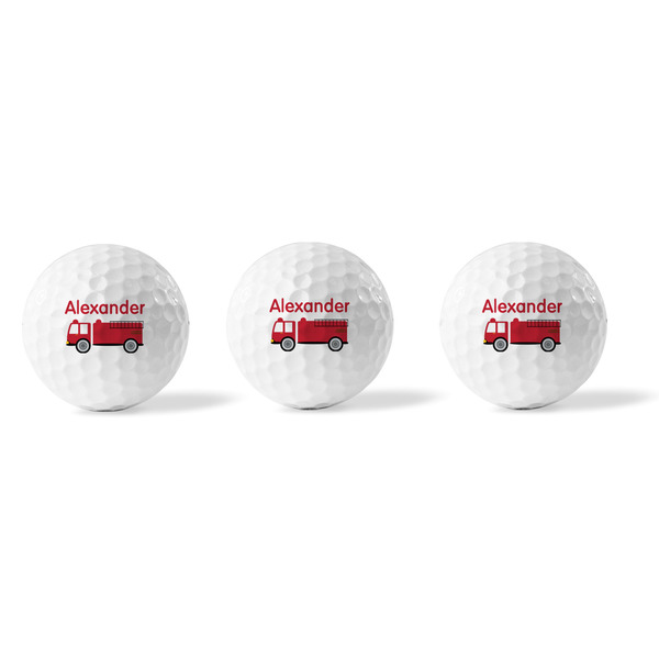 Firetruck Golf Balls - Generic - Set of 3 - APPROVAL
