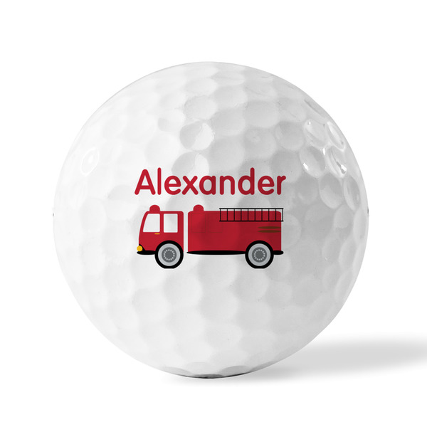 Firetruck Golf Balls - Generic - Set of 3 - FRONT