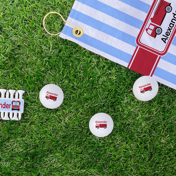 Firetruck Golf Balls - Generic - Set of 3 - LIFESTYLE