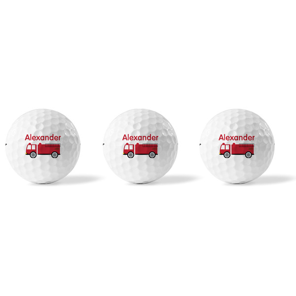 Firetruck Golf Balls - Titleist - Set of 3 - APPROVAL