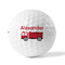 Firetruck Golf Balls - Titleist - Set of 3 - FRONT