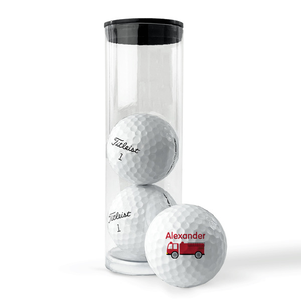 Firetruck Golf Balls - Titleist - Set of 3 - PACKAGING