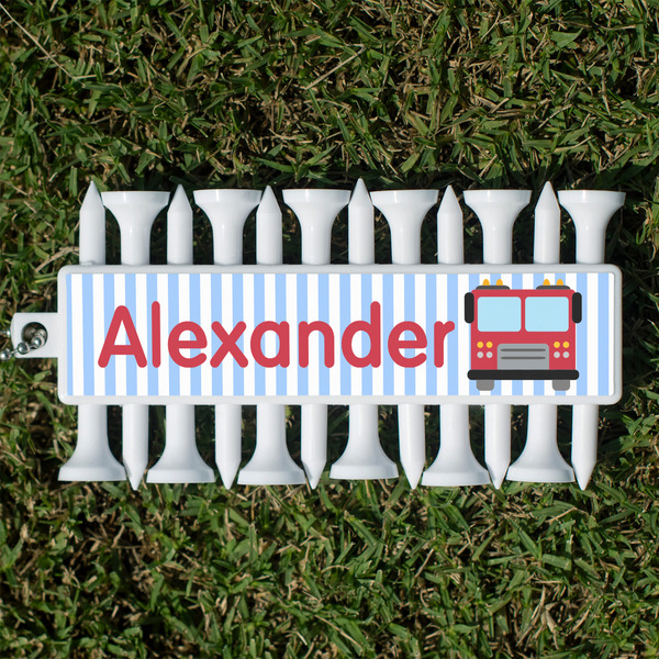 Custom Firetruck Golf Tees & Ball Markers Set (Personalized)