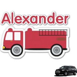 Firetruck Graphic Car Decal (Personalized)
