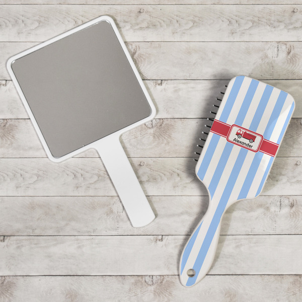 Firetruck Hair Brush - In Context
