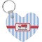 Firetruck Heart Keychain (Personalized)