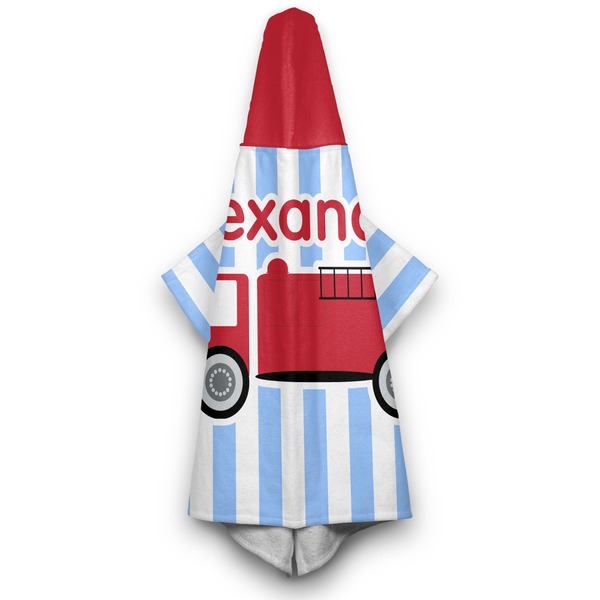 Firetruck Hooded Towel - Hanging