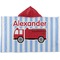Firetruck Kids Hooded Towel (Personalized)