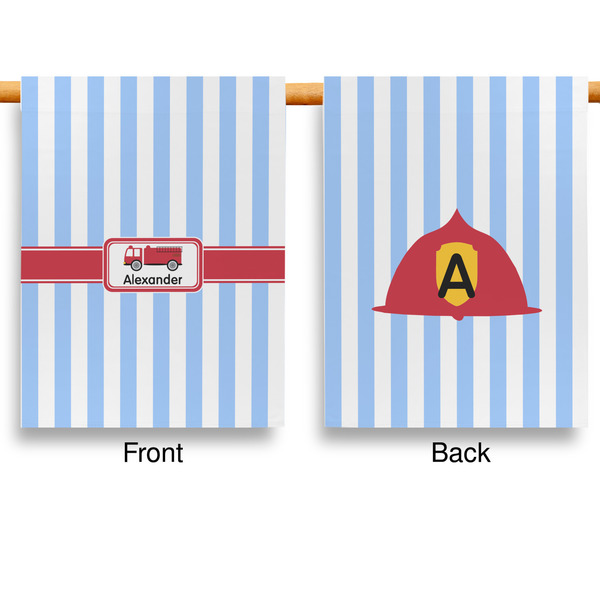 Firetruck House Flags - Double Sided - APPROVAL