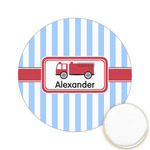 Firetruck Printed Cookie Topper - 2.15" (Personalized)