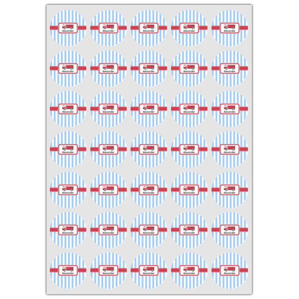 Firetruck Icing Circle - XSmall - Set of 35