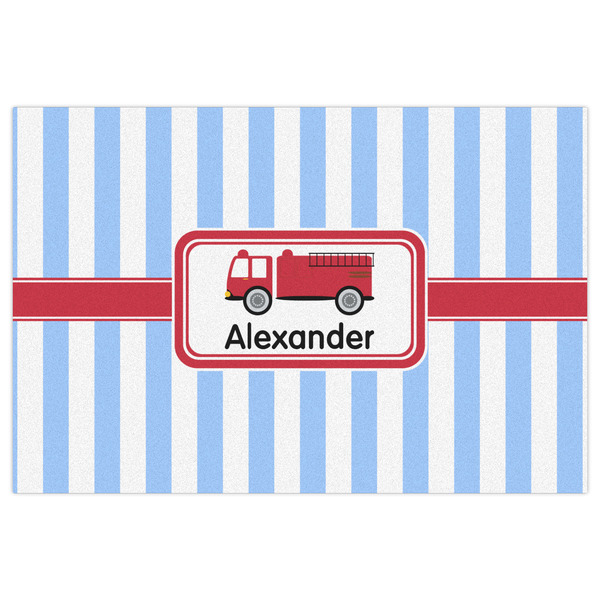 Firetruck Indoor / Outdoor Rug - 2'x3' - Front Flat