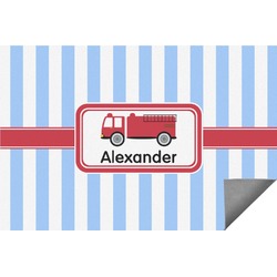 Firetruck Indoor / Outdoor Rug - 5'x8' (Personalized)