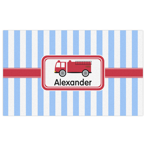 Firetruck Indoor / Outdoor Rug - 3'x5' - Front Flat