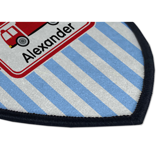 Firetruck Iron on Shield 3 Detail