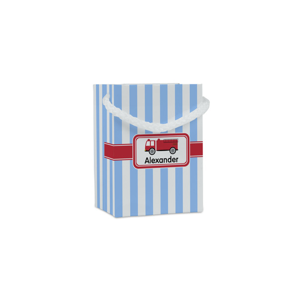 Custom Firetruck Jewelry Gift Bags - Gloss (Personalized)