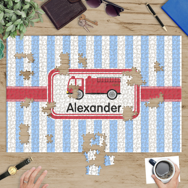 Firetruck Jigsaw Puzzle 1014 Piece - In Context