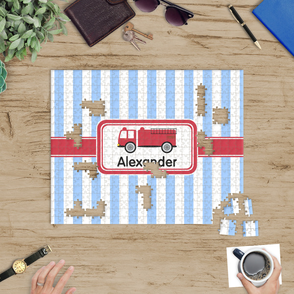 Firetruck Jigsaw Puzzle 500 Piece - In Context