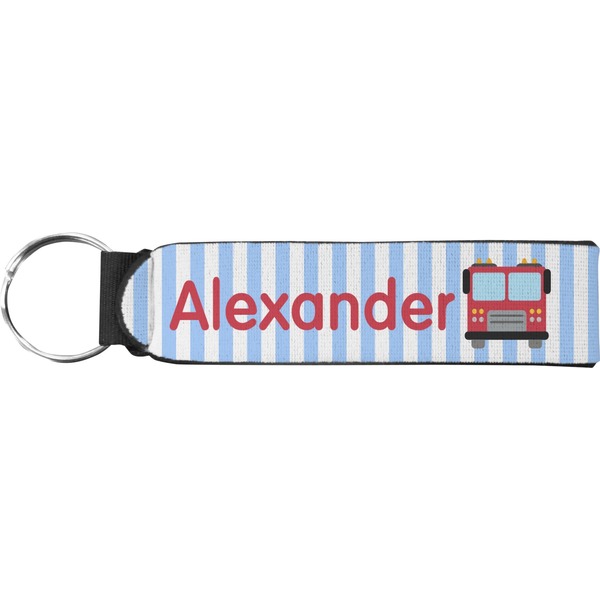 Custom Firetruck Neoprene Keychain Fob (Personalized)