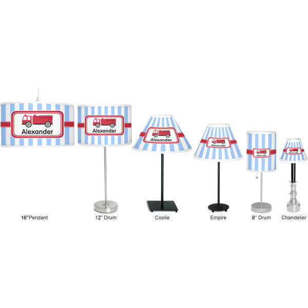 Firetruck Lamp Full View Size Comparison