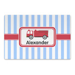 Firetruck Large Rectangle Car Magnet (Personalized)