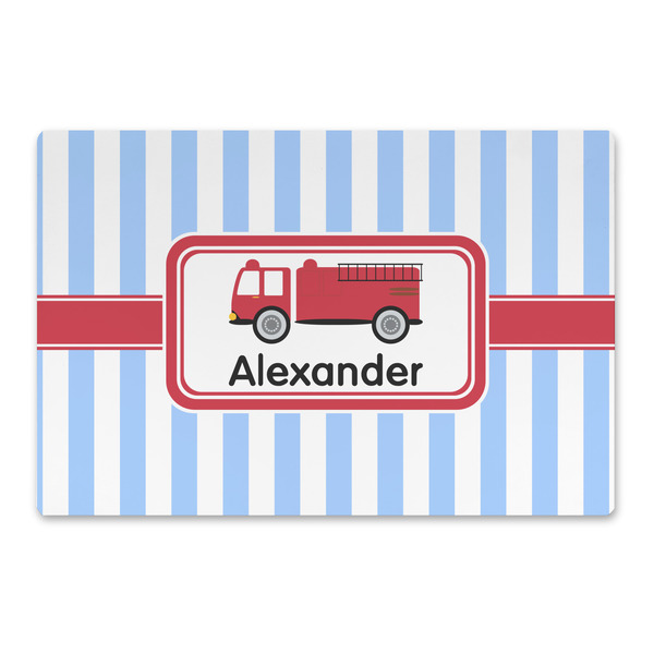 Custom Firetruck Large Rectangle Car Magnet (Personalized)