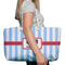 Firetruck Large Rope Tote Bag - In Context View