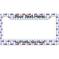 Firetruck License Plate Frame - Style B (Personalized)