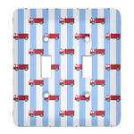 Firetruck Light Switch Cover (2 Toggle Plate)