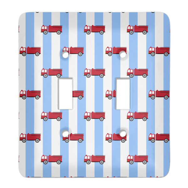 Custom Firetruck Light Switch Cover (2 Toggle Plate)