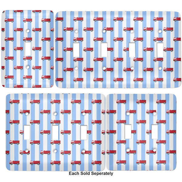 Firetruck Light Switch Covers all sizes