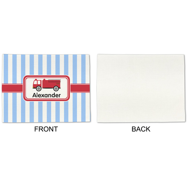 Firetruck Linen Placemat - APPROVAL Single (single sided)