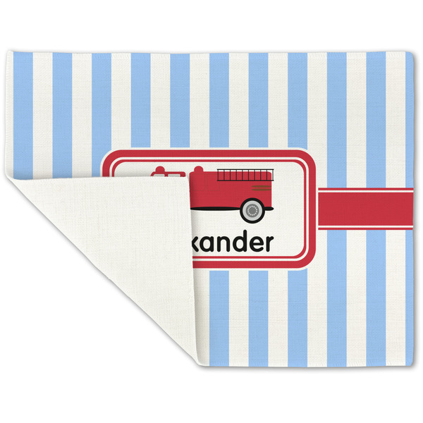 Firetruck Linen Placemat - Folded Corner (single side)