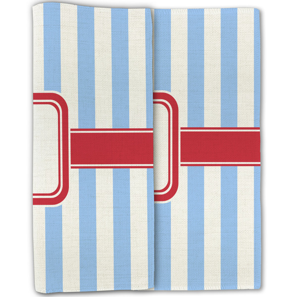 Firetruck Linen Placemat - Folded Half (double sided)