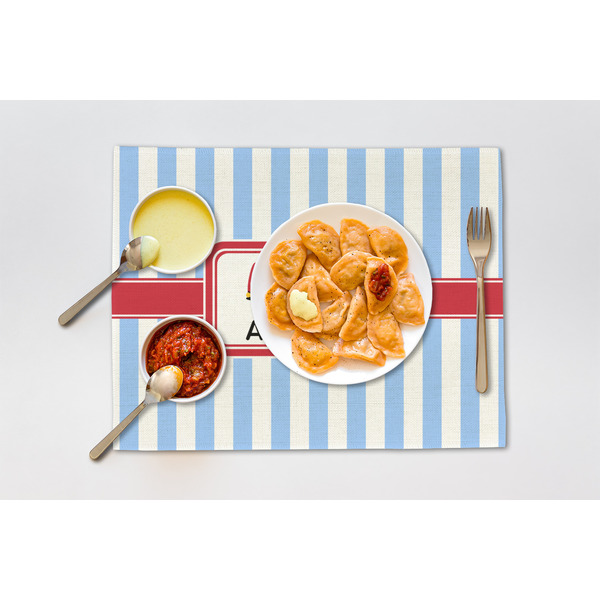 Firetruck Linen Placemat - Lifestyle (single)