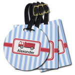 Firetruck Plastic Luggage Tag (Personalized)