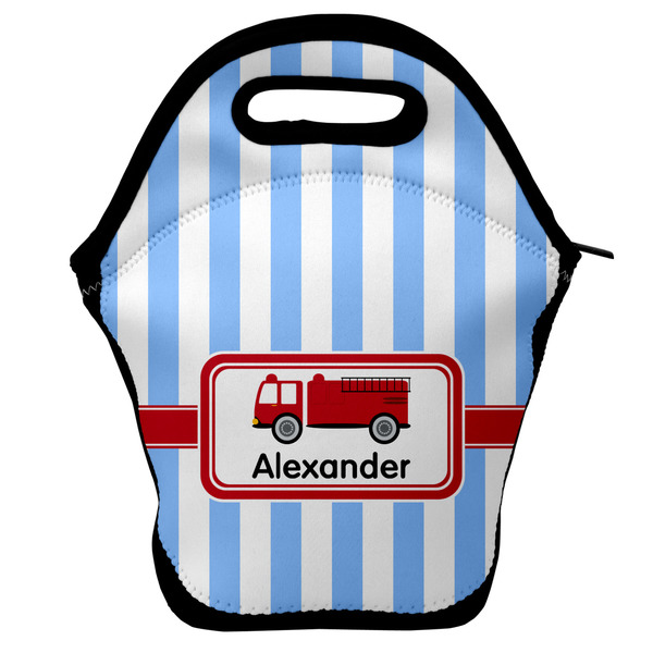 Custom Firetruck Lunch Bag w/ Name or Text