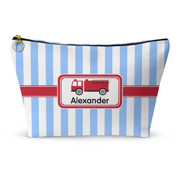 Custom Firetruck Makeup Bag - Large - 12.5"x7" (Personalized)
