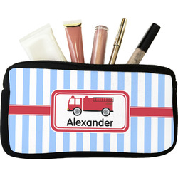 Firetruck Makeup / Cosmetic Bag (Personalized)