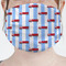 Firetruck Mask - Pleated (new) Front View on Girl