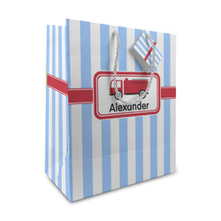 Firetruck Medium Gift Bag (Personalized)