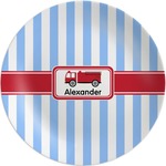 Firetruck Melamine Plate (Personalized)